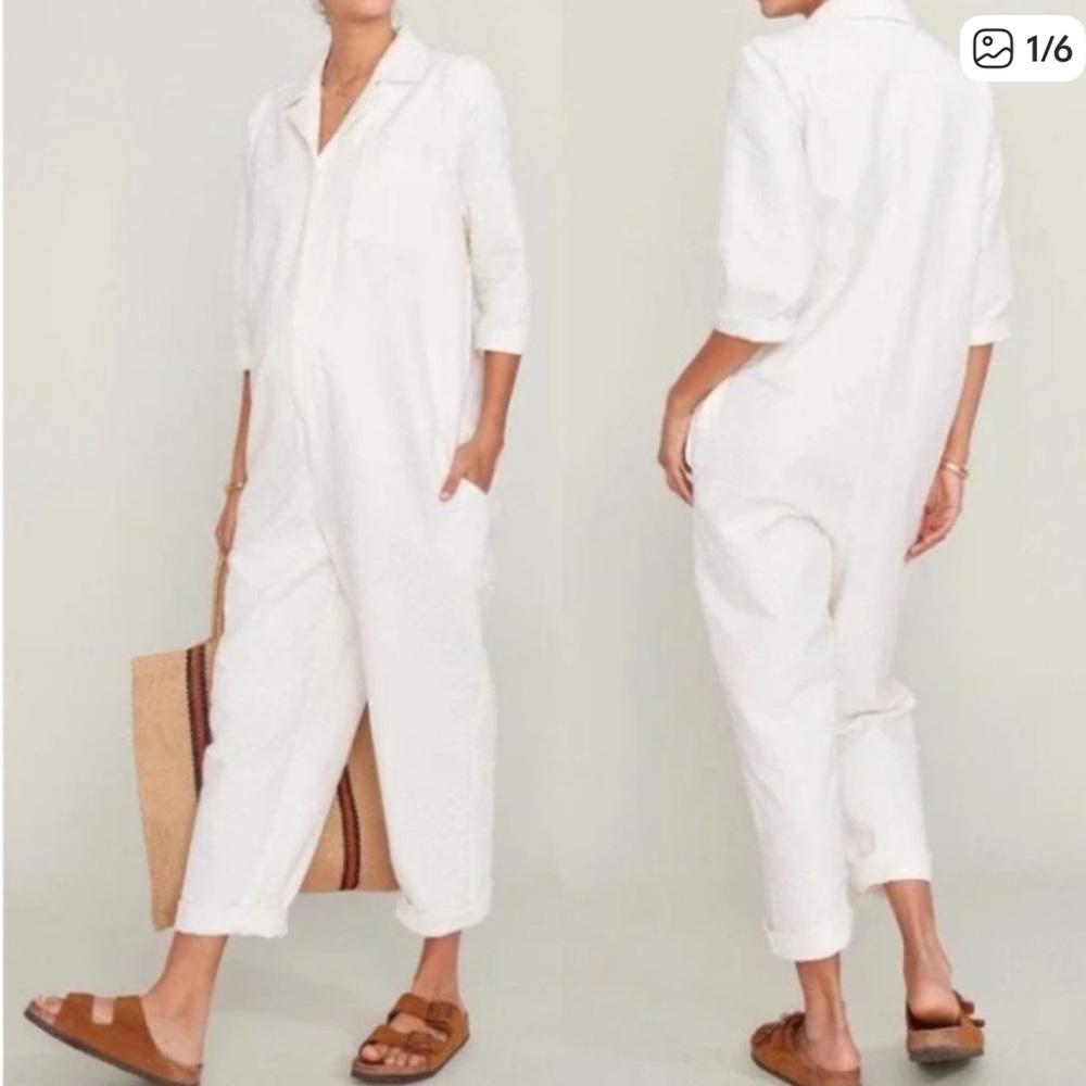 Hatch Art Jumpsuit Ivory sz Small